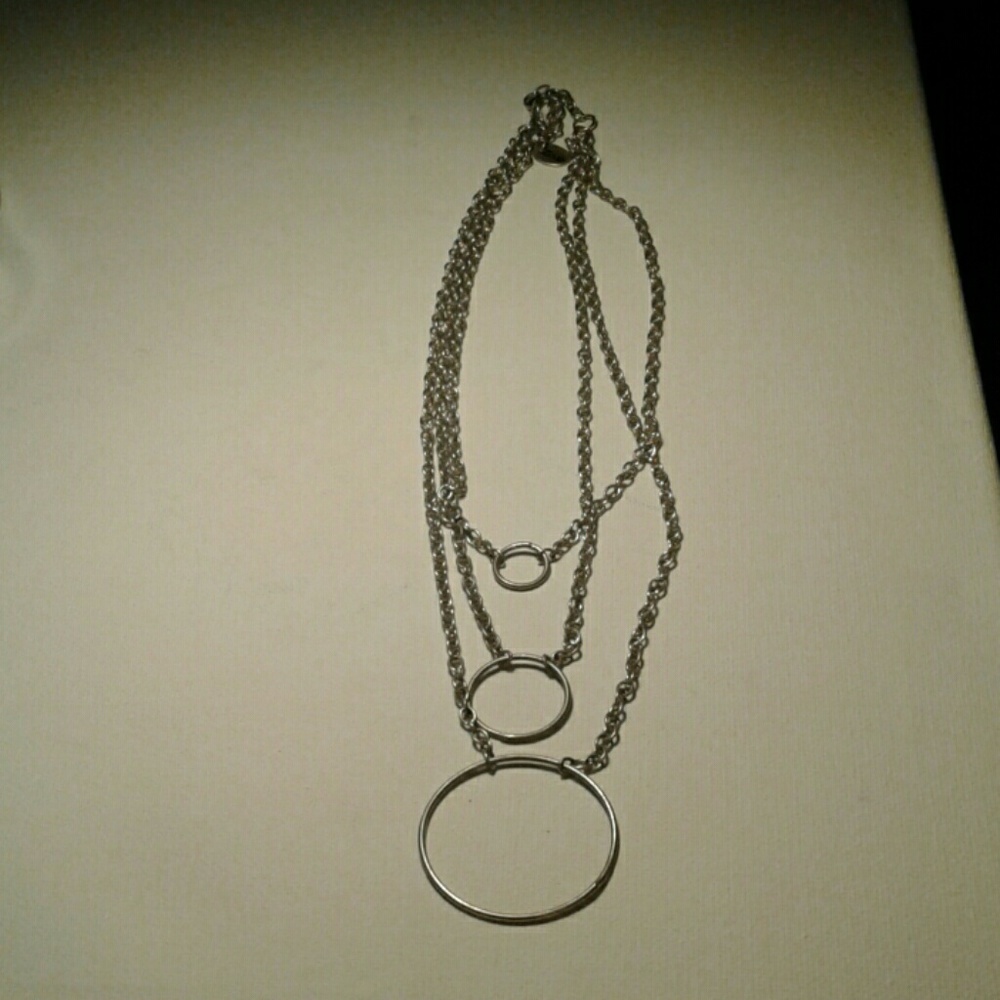 Zar  three layered hoop necklace