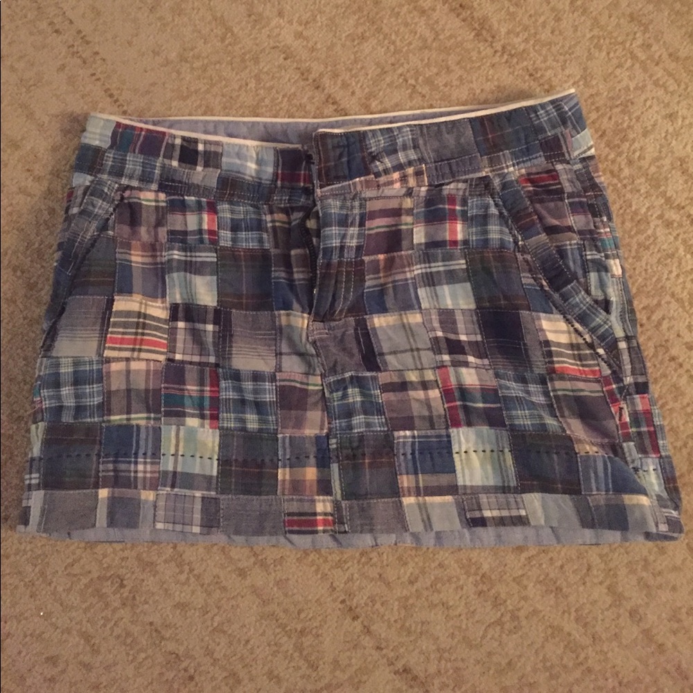 American Eagle madras mini skirt