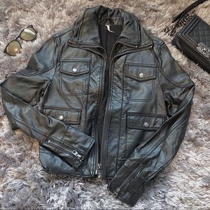 Free People Vegan Leather Jacket
