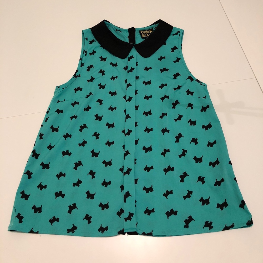 Adorable Scottie Dog Blouse
