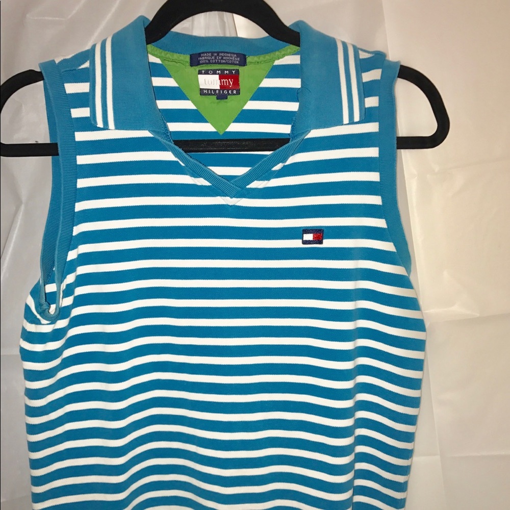 💛Tommy Hilfiger Blue Striped Top