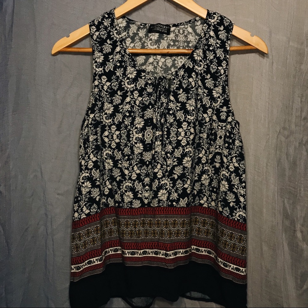 PAPERMOON floral tank exclusively designed by SF