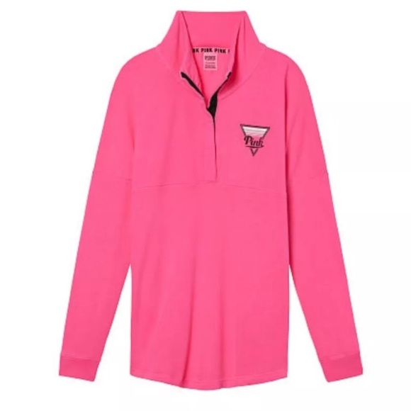 PINK Victoria's Secret Jackets & Blazers - Victoria’s Secret PINK Varsity Quarter Snap