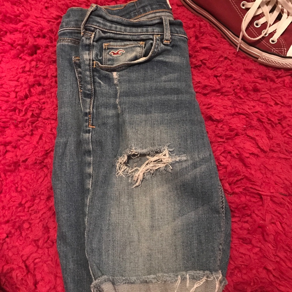 Hollister Distressed Bermuda Shorts
