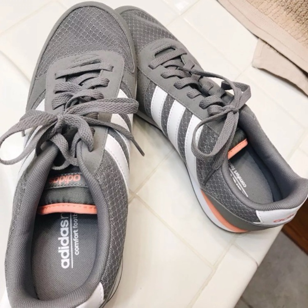 SOLD adidas neo grey and pink // NWOT