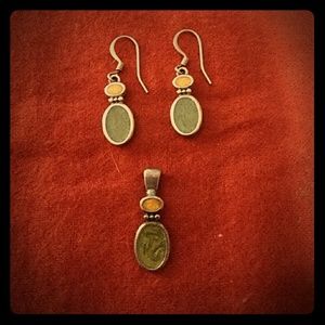 Pewter jewelry set!