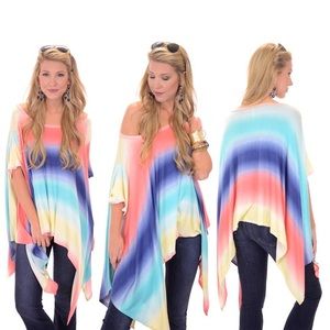 5 for $25 / Rainbow Sherbet Top - medium