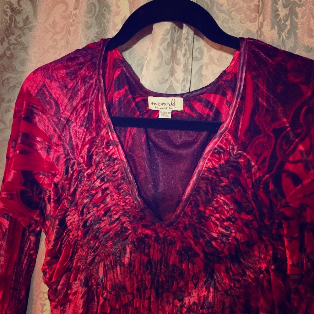 NWOT Live and Let Live Women’s Large Red Dress