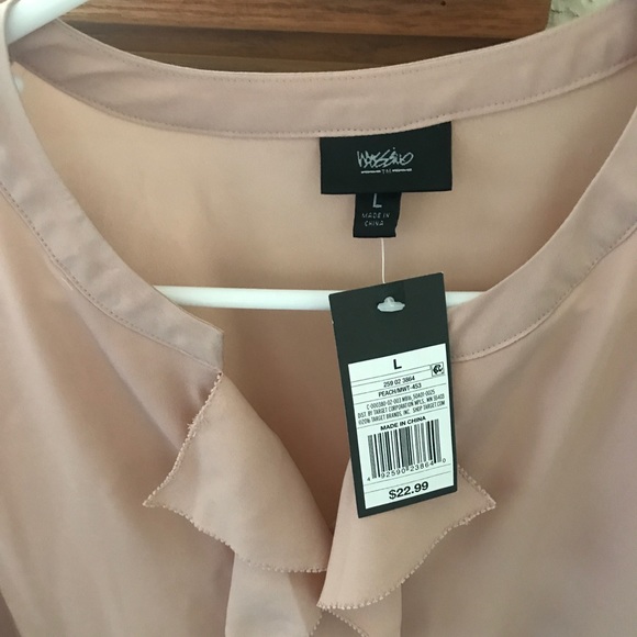 Blush Ruffle Blouse - Picture 2 of 3