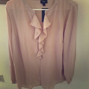 Blush Ruffle Blouse