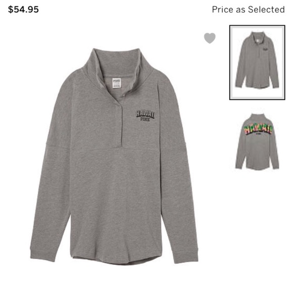 PINK Victoria's Secret Jackets & Blazers - Victoria’s Secret PINK Hawaii Varsity Quarter Snap