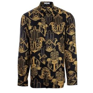 AUTHENTIC VERSACE HAMSA SILK SHIRT!