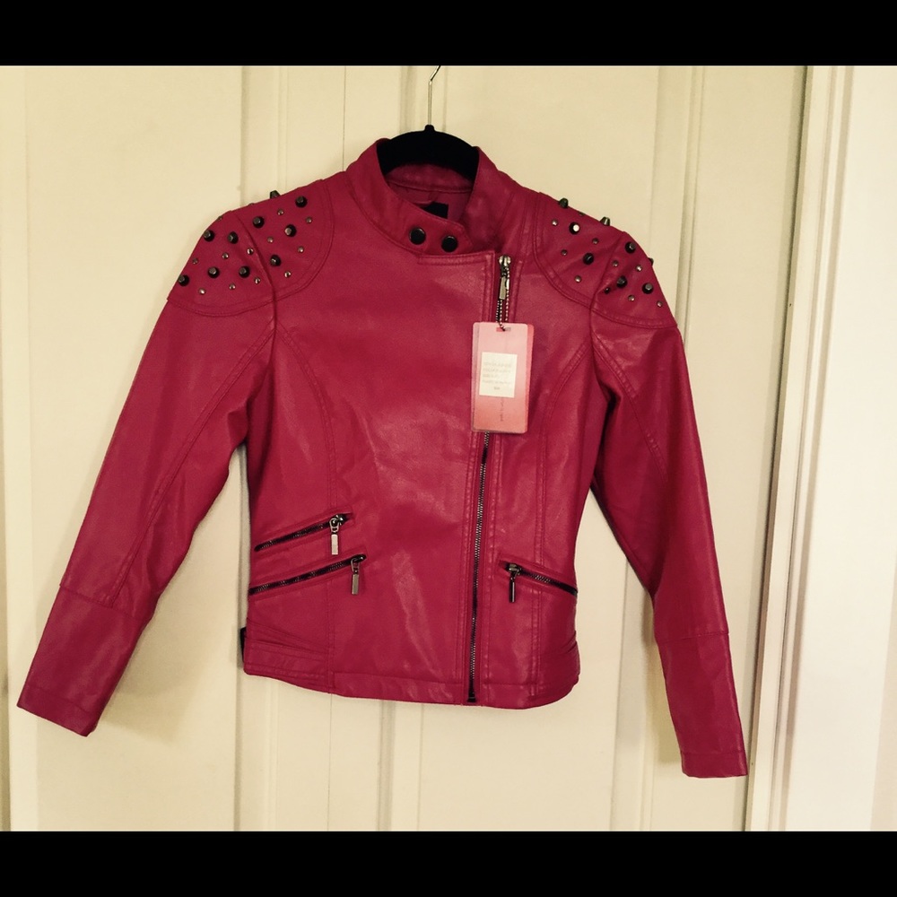 BRAND NEW Girls Leather Jacket