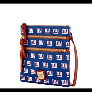 Dooney & Bourke NY Giants triple zip crossbody bag