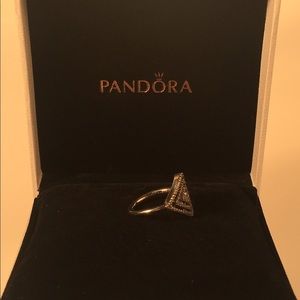 pandora geometric lines ring pandora geometric lines ring