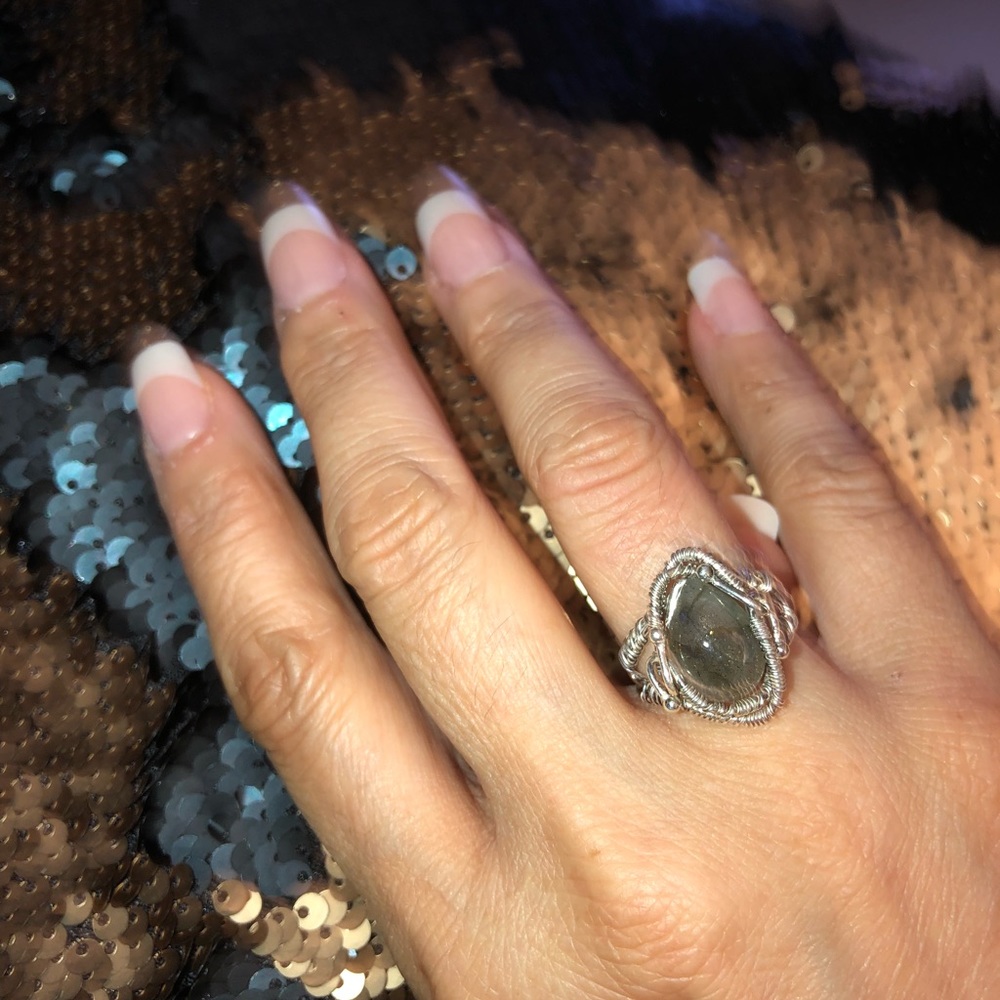 Labradorite Ring, Size 7.75