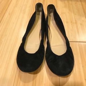 J.Crew Black Suede Cece Flats