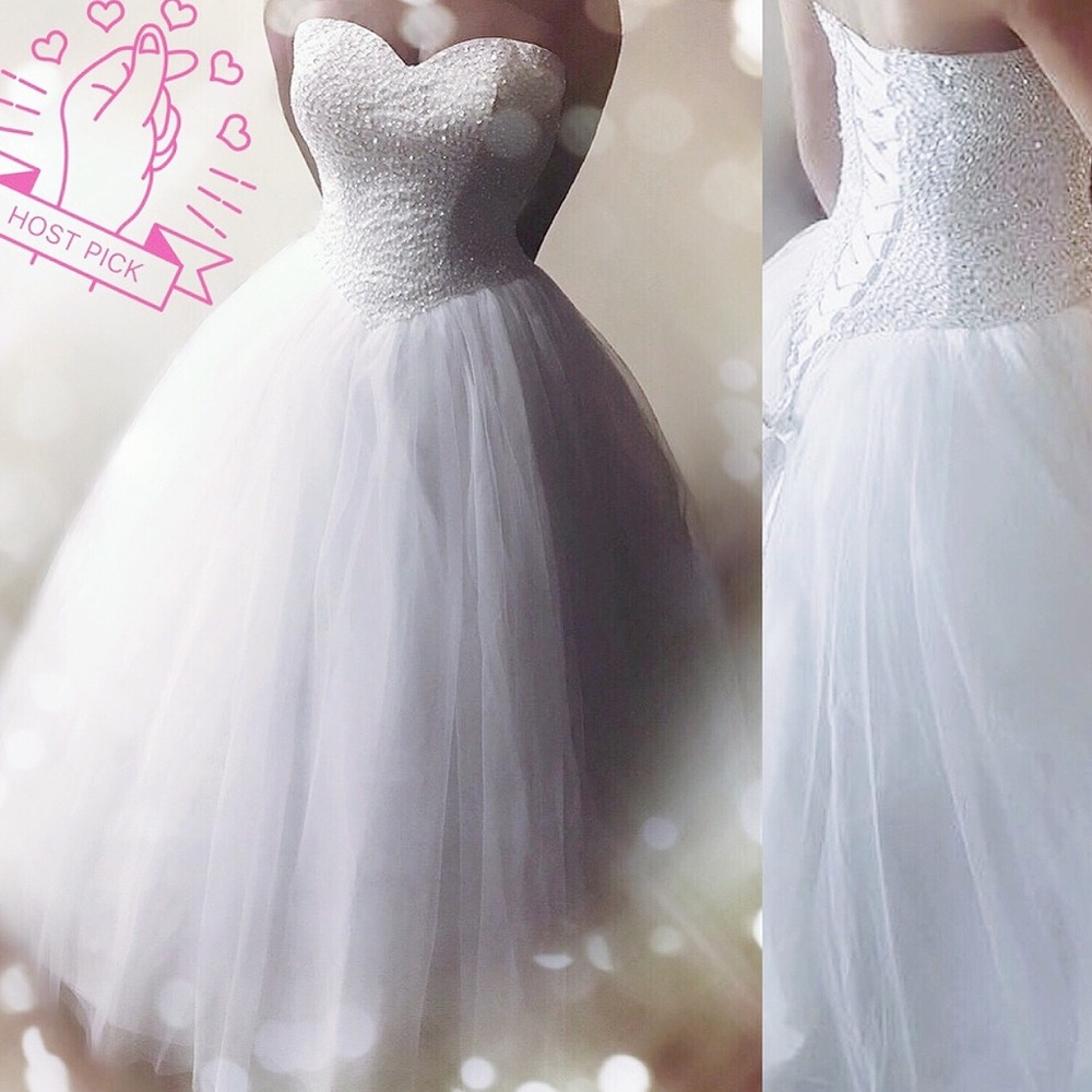 ❣️Luxury Queen Shiny Tulle Wedding Gown, 2-26W