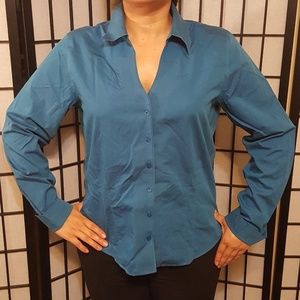 Coldwater Creek turquoise blue top