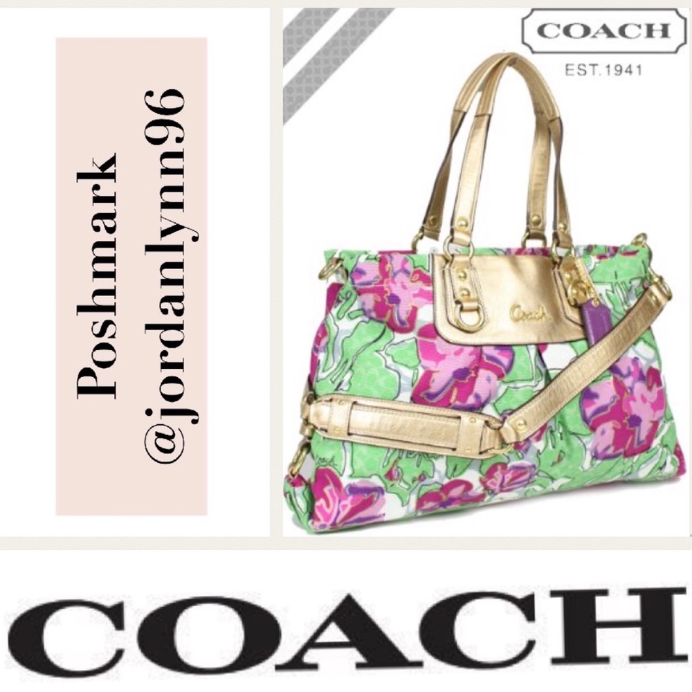 COACH RARE Authentic Floral Tote!