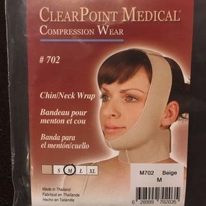Chin/neck compression garment