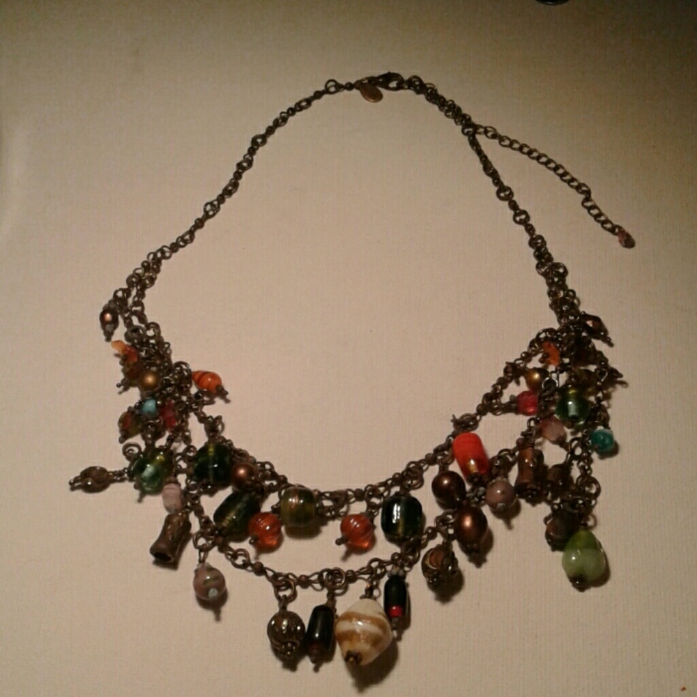 Multi layered beaded Chico necklace