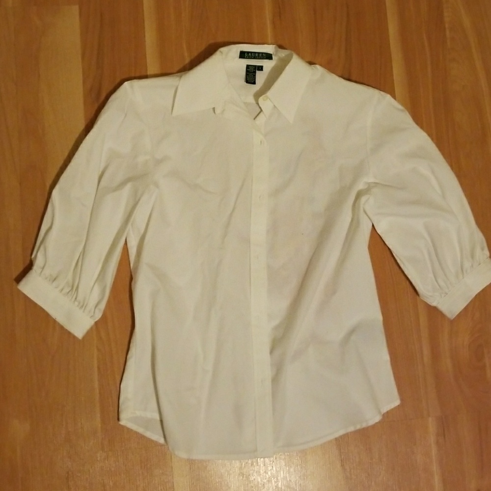 Ruffle Bomb Shell 3/4 Lauren/Ralph Lauren Shirt