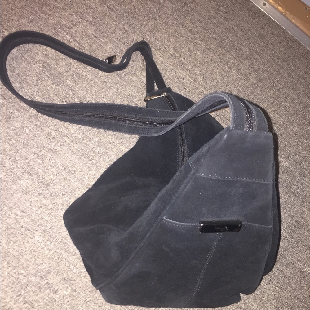 Fossil suede convertible backpack purse