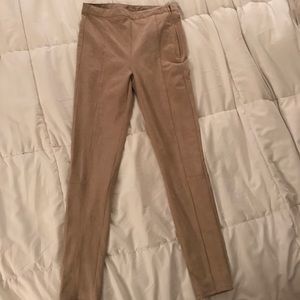 H&M Suede Tan Pants