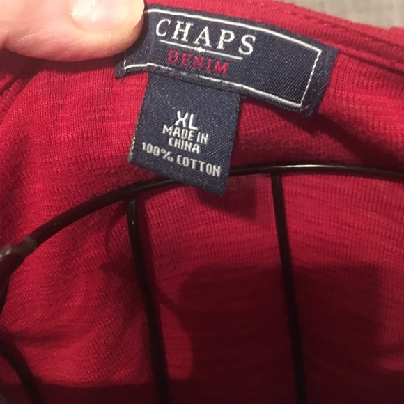 Chaps size XL frilly little T-shirt comfy & cute - Picture 2 of 4