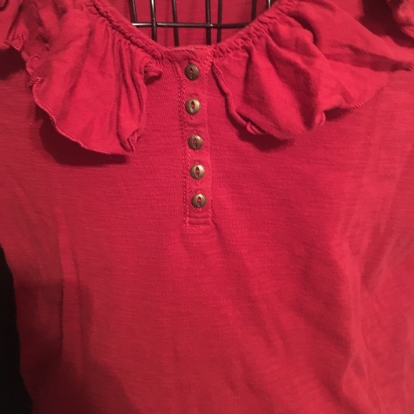 Chaps size XL frilly little T-shirt comfy & cute - Picture 4 of 4