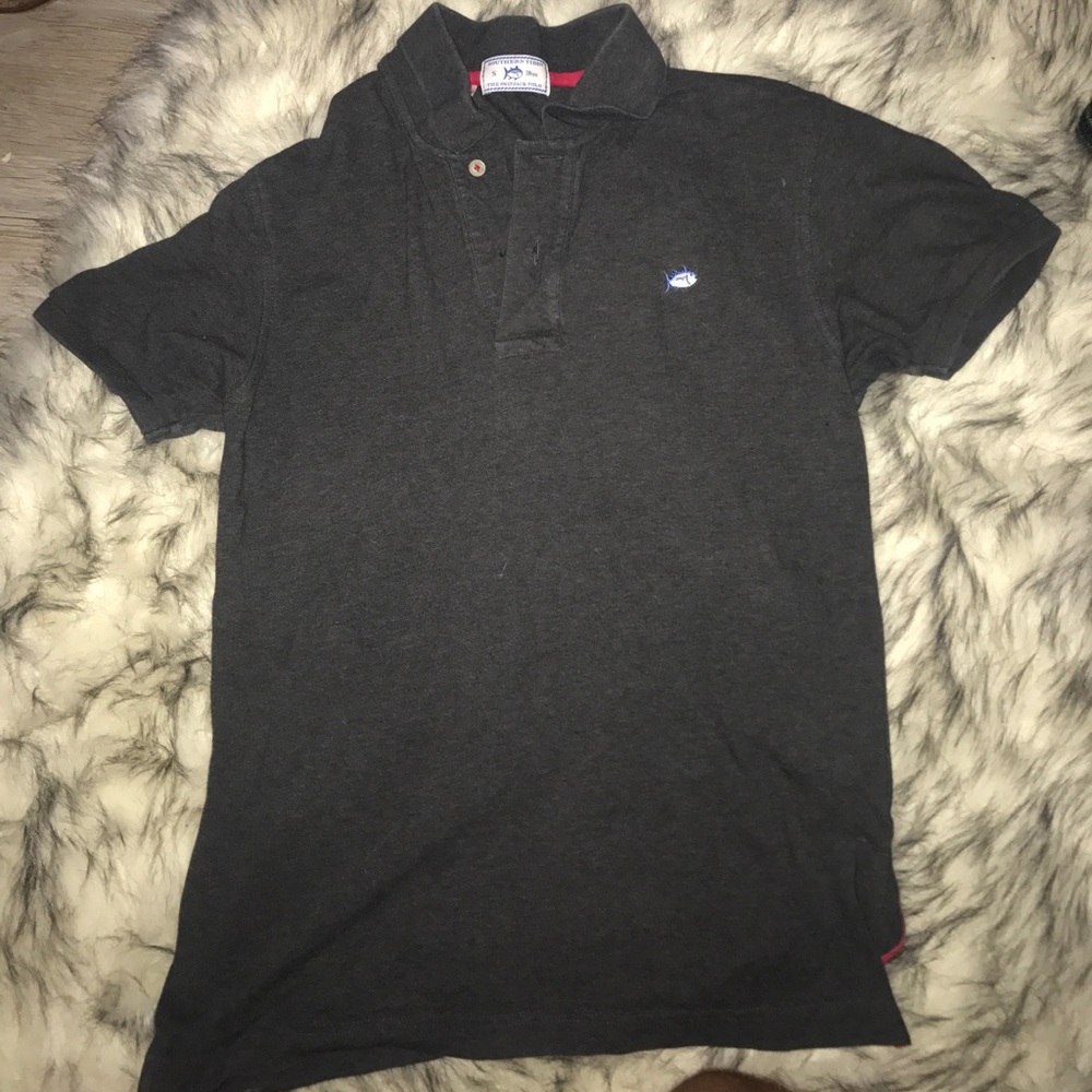 Southern Tide Gray Polo Shirt