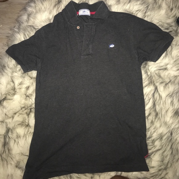 Southern Tide Gray Polo Shirt - Picture 1 of 3