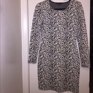 Black and white fall dress