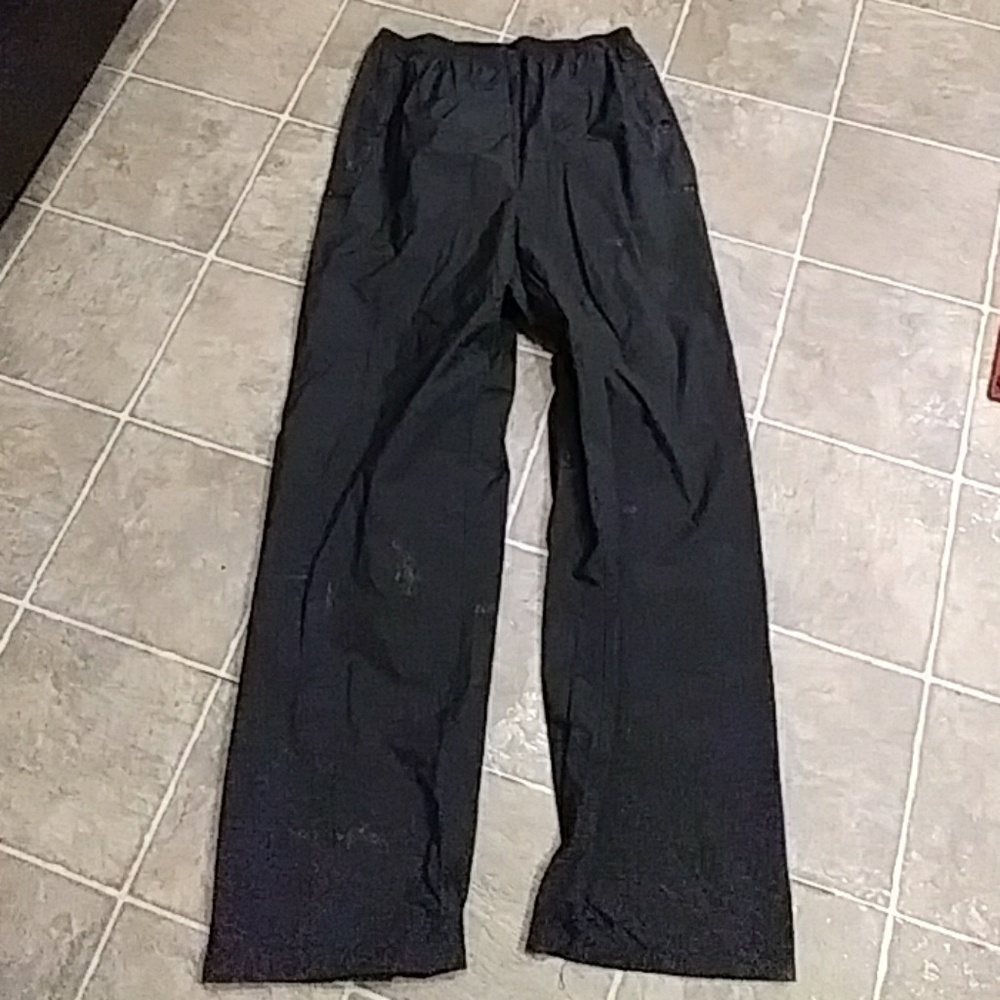 Mens COLUMBIA Black rain waterproof pants LARGE