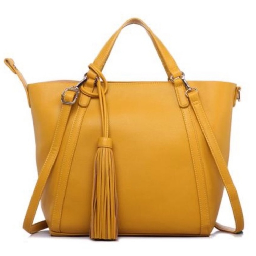 Pink Haley Mustard Tote Bag