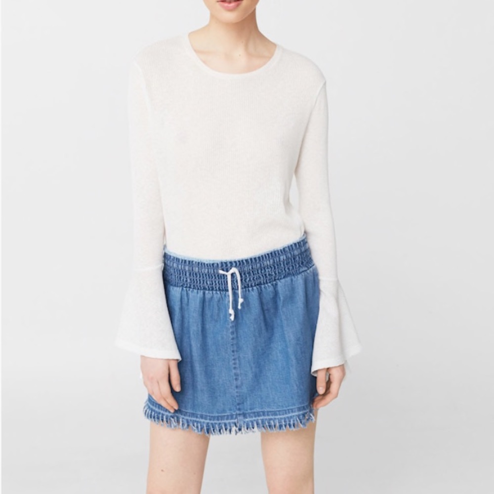 Denim Mango Skirt; Size L