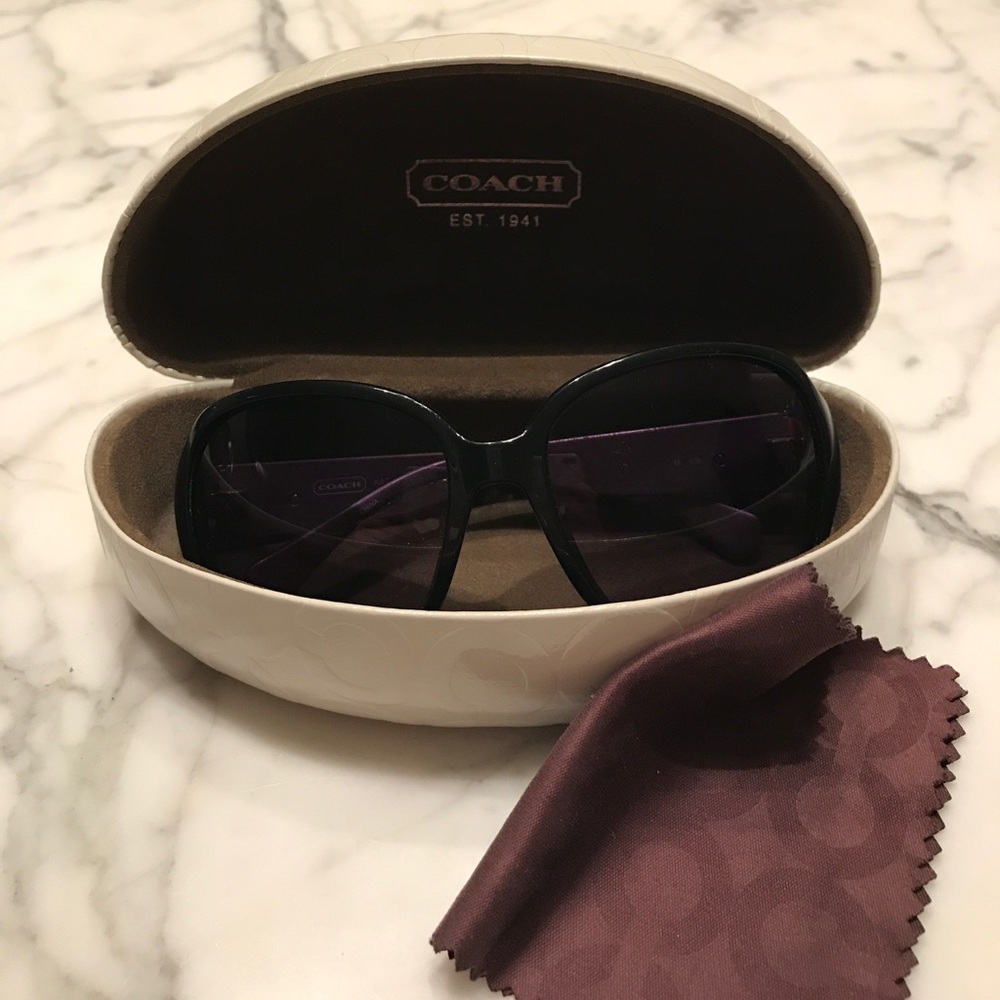 COACH Katya Black Sunglasses