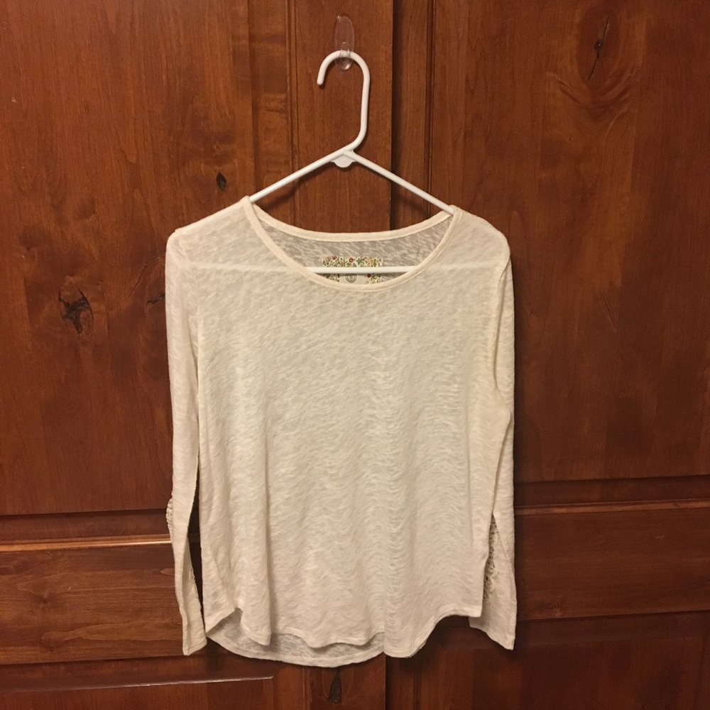 Element long sleeve shirt with knit sleeves