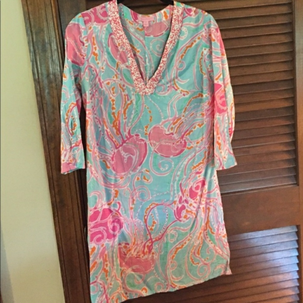 Lilly pulitzer jellies be jammin tunic top xs