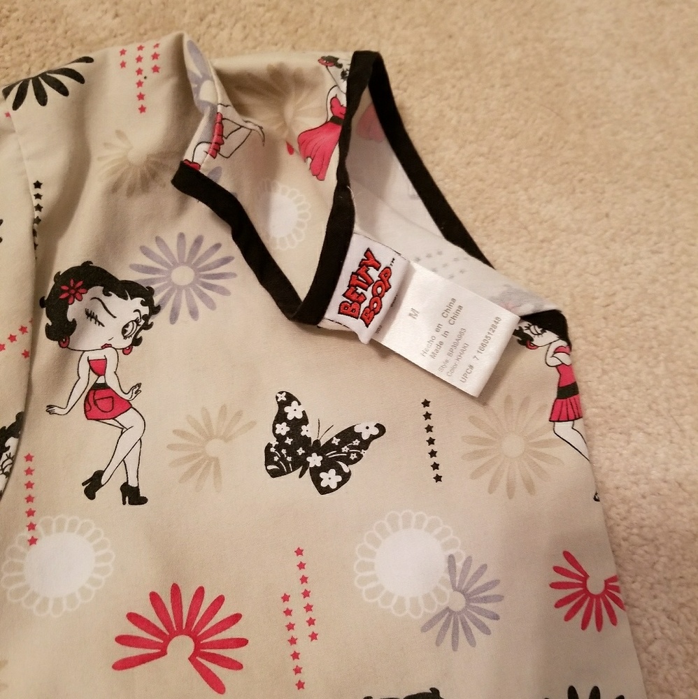 Betty boop scrub top