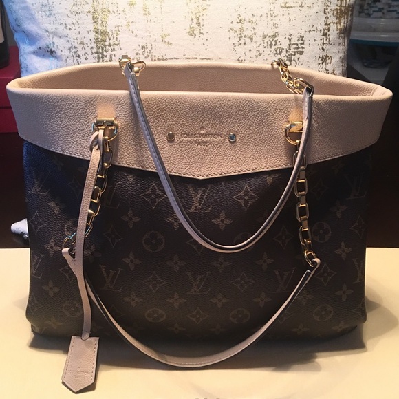 Louis Vuitton Pallas Monogram Shopper Bicolor Tote - Picture 2 of 8