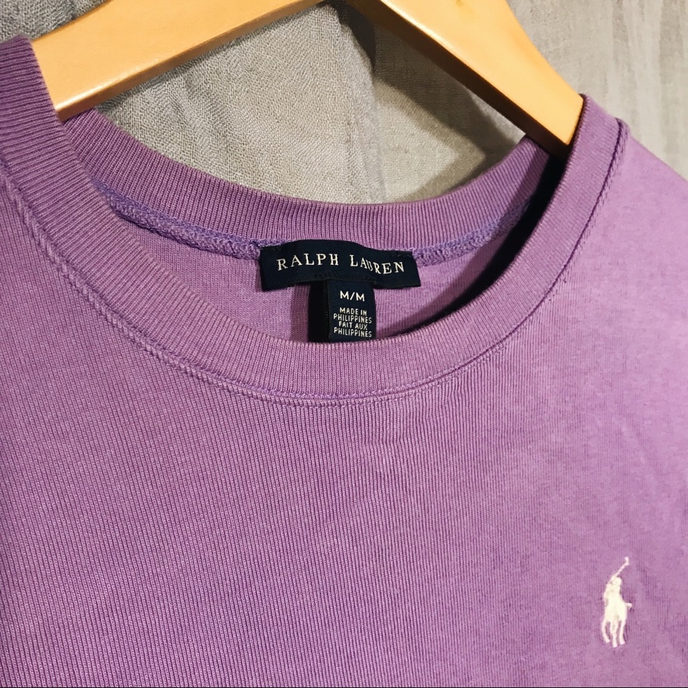 POLO RALPH LAUREN purple shirt white horse // NWOT