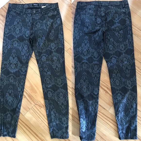 Buffalo Straight Leg w Ankle Zipper Jewels Denim - Picture 4 of 8