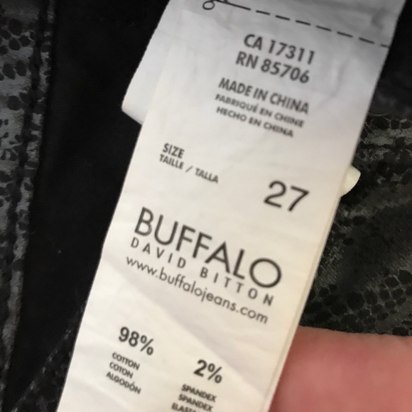 Buffalo Straight Leg w Ankle Zipper Jewels Denim - Picture 7 of 8