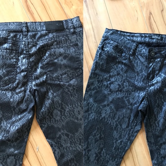 Buffalo Straight Leg w Ankle Zipper Jewels Denim - Picture 8 of 8