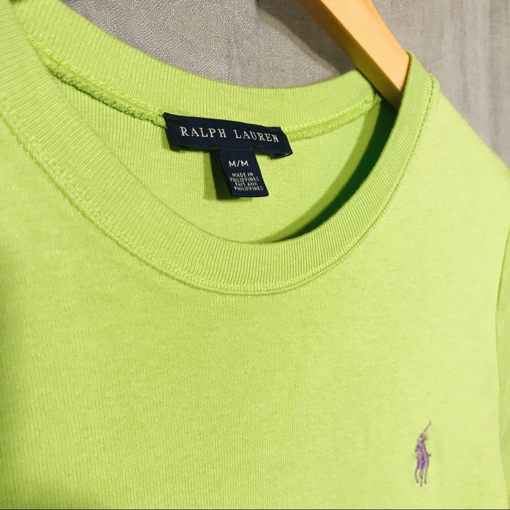 POLO RALPH LAUREN green with purple horse // NWOT