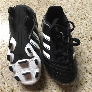 Black adidas soccer cleats for toddler!