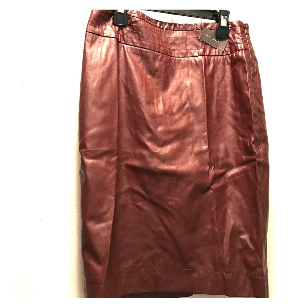 Faux Leather Pencil Skirt