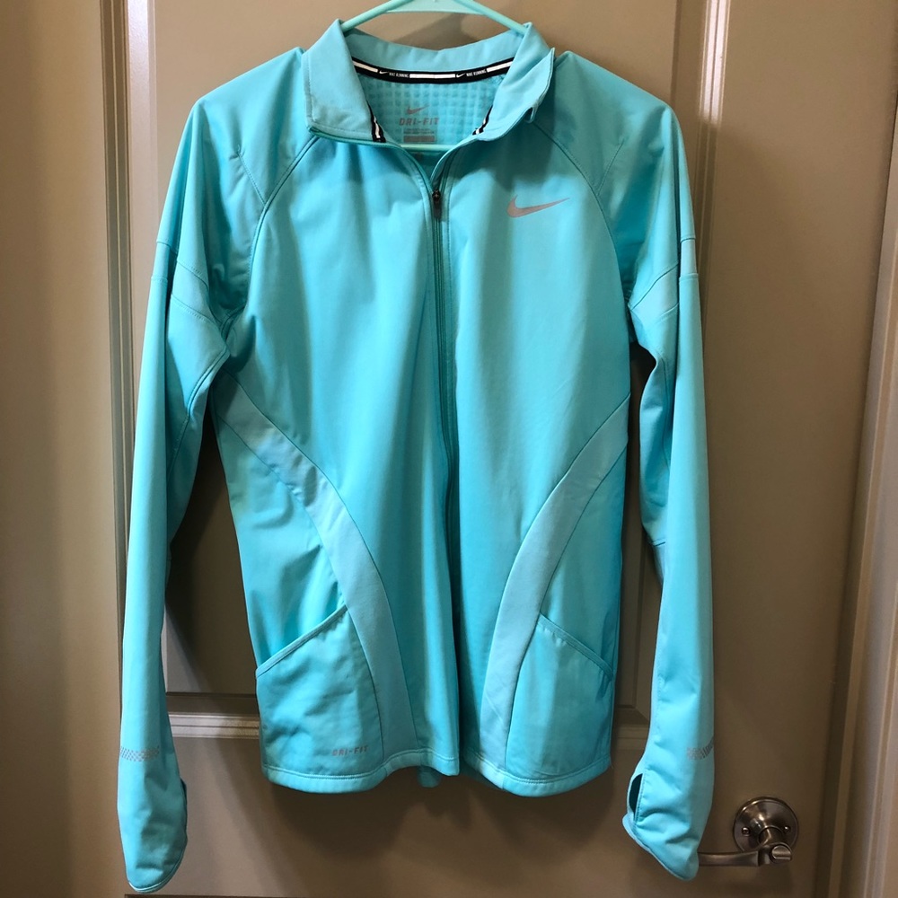 Tiffany Blue Nike Dri-Fit Running Jacket